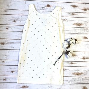 Vintage California Gold Rush Cream Studded Dress M